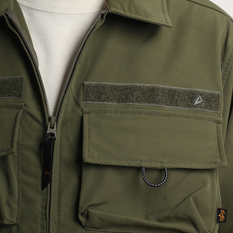 Мужская куртка Alpha Industries Nylon Cargo Shirt Jacket (MJN53000C1-green)  - цена, описание, фото 2